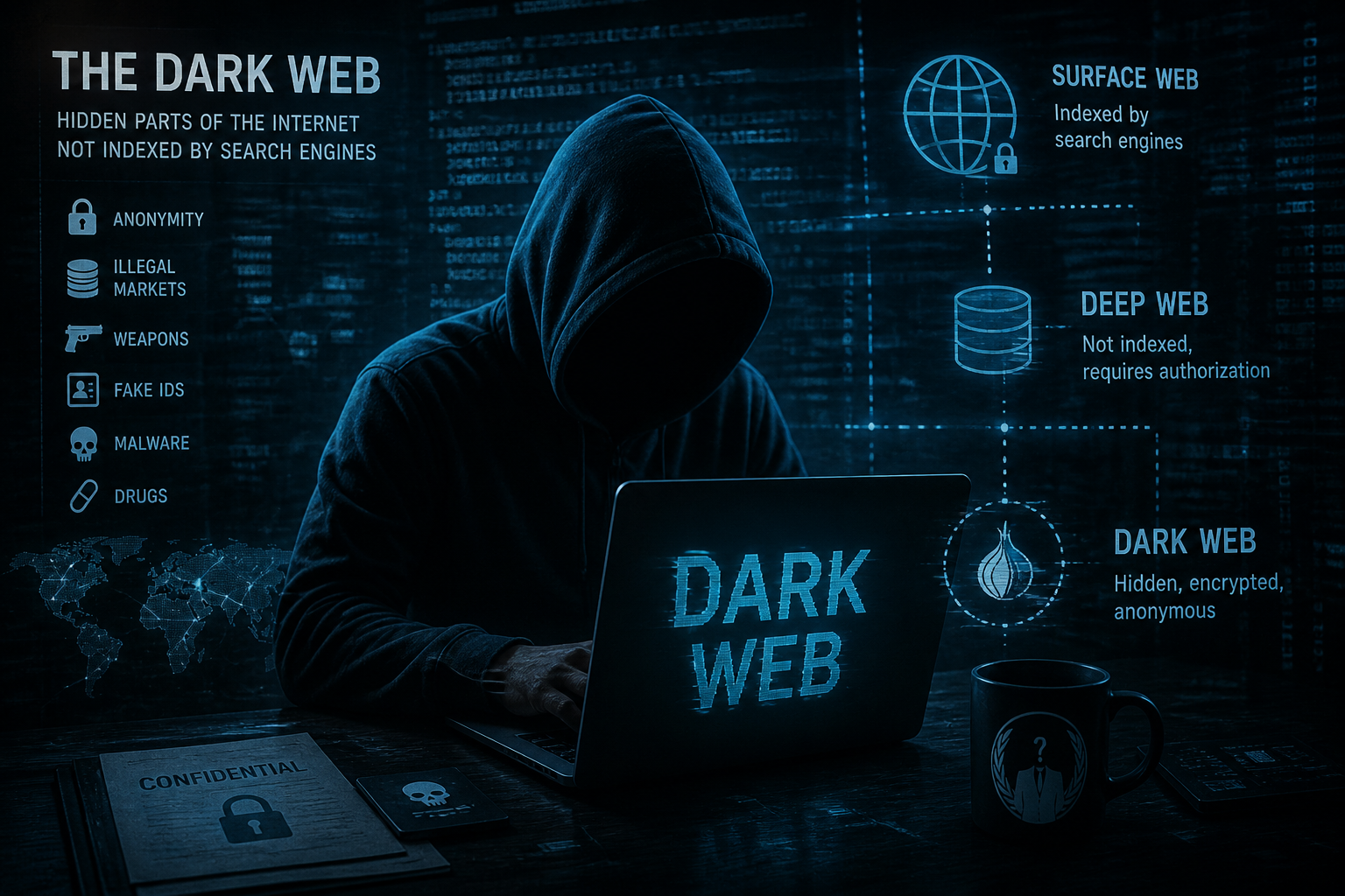 تتبع التجارة غير المشروعة عبر الأنترنت المظلم